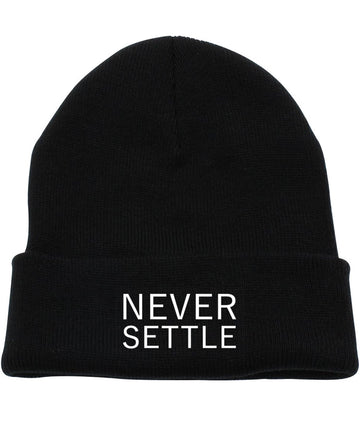 NEVER SETTLE BEANIE